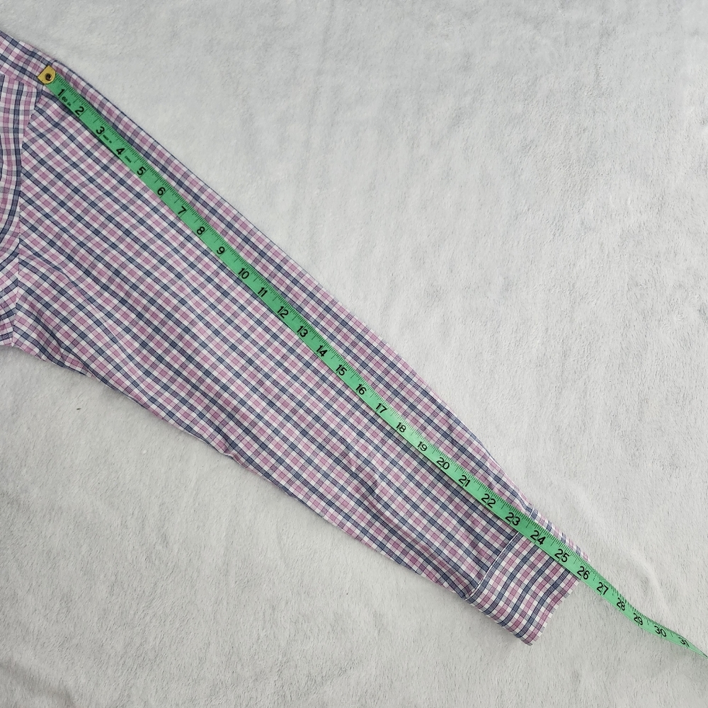 UNTUCKit Men's Wrinkle Free Checkered Cotton Button Up Dress Shirt Large - Picture 7 of 7